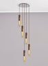 Brooks Slim Round Pendant 5 Light